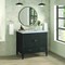 James Martin Vanities 36'' Vanity, Carbon Oak w/ 3 CM Carrara White Marble Top 485-V36-CBO-3CAR - alternate 3